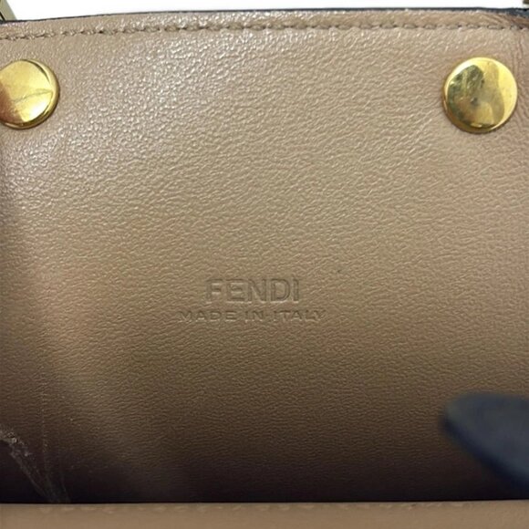 FENDI Peekaphone Black Brown Leather - Shoulder Bag 360-081125 - Picture 8 of 8